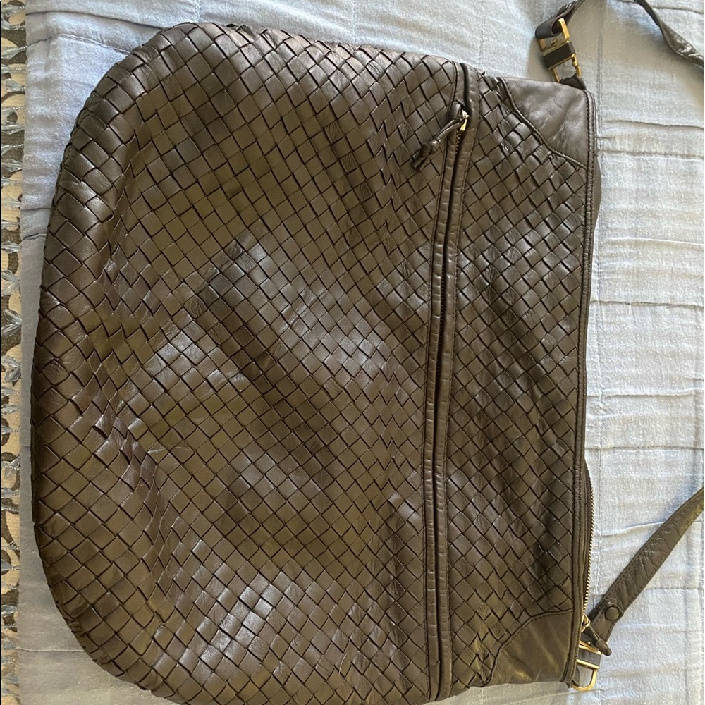 Bottega Veneta Dark Brown Leather Hobo Bag